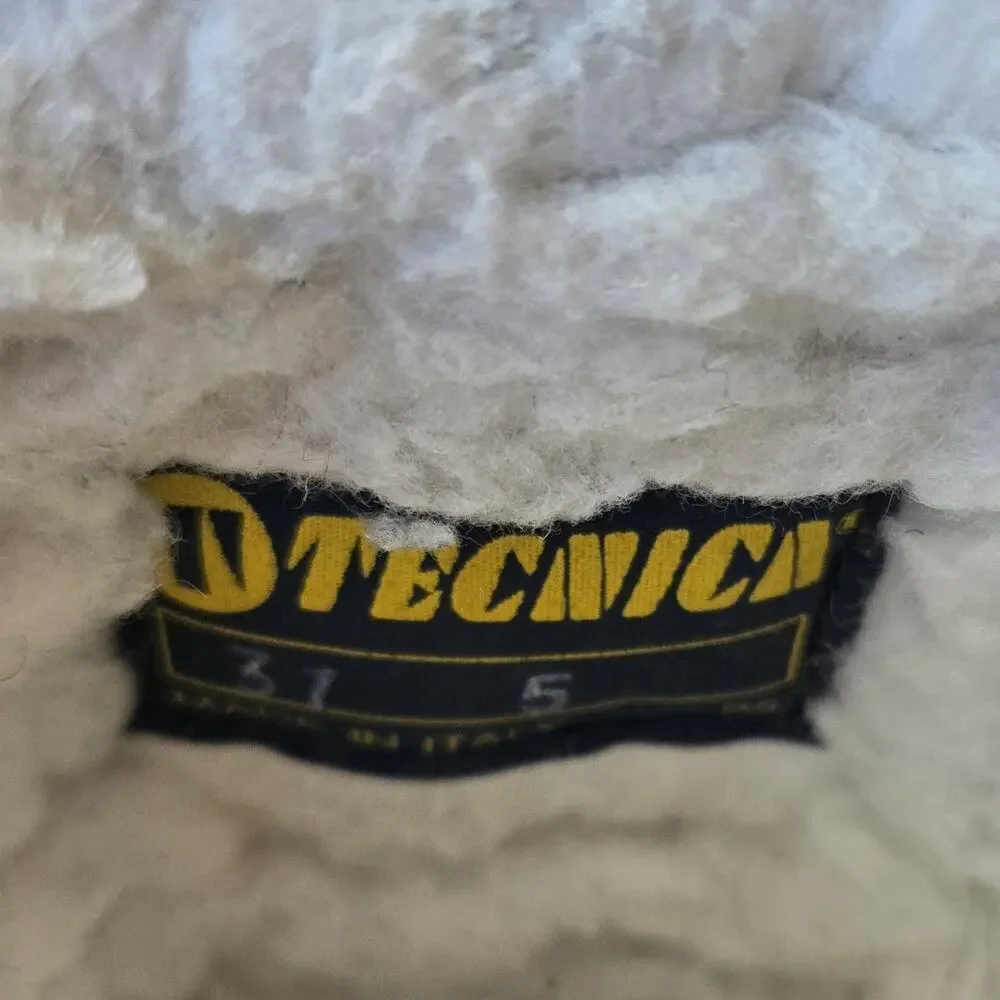 VTG Tecnica Womens Goat Fur Apres Ski Lined Winter Snow Boots Brown Size 5 Italy